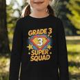 Third Grade Superhero Squad 3rd Year Kids Back To School Graphic Toddler Long Sleeve Tee