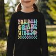 Tie Dye 4th Grade Vibes Fourth Grade Retro Back To School Graphic Toddler Long Sleeve Tee Tie Dye 4th Grade Vibes Fourth Grade Retro Back To School Graphic Toddler Long Sleeve Tee