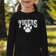 Tigers School Spirit Back To School B Graphic Toddler Long Sleeve Tee