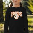 Tigers School Spirit Back To School O Graphic Toddler Long Sleeve Tee Tigers School Spirit Back To School O Graphic Toddler Long Sleeve Tee