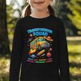 Transportation Squad School Bus Back To School Retro Graphic Toddler Long Sleeve Tee Transportation Squad School Bus Back To School Retro Graphic Toddler Long Sleeve Tee