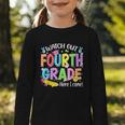 Watch Out Fourth Grade Here I Come Back To School 4th Grade Graphic Toddler Long Sleeve Tee