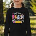 Watch Out Pre-K Here I Come Back To School Boy Girl Kids Graphic Toddler Long Sleeve Tee
