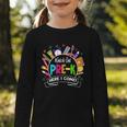 Watch Out Pre-Kindergarten Here I Come Back To School Pre-K Graphic Toddler Long Sleeve Tee
