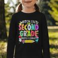 Watch Out Second Grade Here I Come Back To School Boys Girls Graphic Toddler Long Sleeve Tee