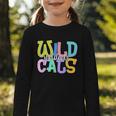 Wildcats School Spirit Groovy Back To School Girls Graphic Toddler Long Sleeve Tee Wildcats School Spirit Groovy Back To School Girls Graphic Toddler Long Sleeve Tee
