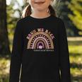 Women's Bruh We Back To School Social Worker Leopard Rainbow Graphic Toddler Long Sleeve Tee Women's Bruh We Back To School Social Worker Leopard Rainbow Graphic Toddler Long Sleeve Tee
