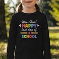 Woo-Hoo Happy Last Day Of School Fun Back To School Graphic Toddler Long Sleeve Tee Woo-Hoo Happy Last Day Of School Fun Back To School Graphic Toddler Long Sleeve Tee
