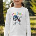 4th Grade Crew Dalmatian Dog Dabbing Back To School Premium Tri-Blend Graphic Toddler Long Sleeve Tee