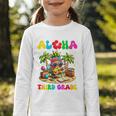 Aloha Third Grade Pineapple Hawaii Back To School Kids Girl Performance Graphic Toddler Long Sleeve Tee Aloha Third Grade Pineapple Hawaii Back To School Kids Girl Performance Graphic Toddler Long Sleeve Tee