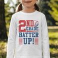 Baseball Second Grade Back To School 2nd Grade Batter Up Graphic Toddler Long Sleeve Tee Baseball Second Grade Back To School 2nd Grade Batter Up Graphic Toddler Long Sleeve Tee
