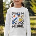 Boys Kid Back To School Goose Quackers Quack To School Graphic Toddler Long Sleeve Tee Boys Kid Back To School Goose Quackers Quack To School Graphic Toddler Long Sleeve Tee