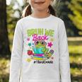 Bruh We Back Third Grade Cute Frog Back To School Graphic Toddler Long Sleeve Tee Bruh We Back Third Grade Cute Frog Back To School Graphic Toddler Long Sleeve Tee