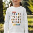 Bruh I’m In 3rd Grade Back To School Italian Brainrot Premium Tri-Blend Graphic Toddler Long Sleeve Tee