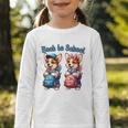 Corgi Dog Student To School Happy Back To School Graphic Toddler Long Sleeve Tee Corgi Dog Student To School Happy Back To School Graphic Toddler Long Sleeve Tee