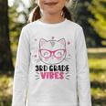 Cute 3rd Grade Vibes Cat Kitten Lover Back To School Girls Graphic Toddler Long Sleeve Tee Cute 3rd Grade Vibes Cat Kitten Lover Back To School Girls Graphic Toddler Long Sleeve Tee