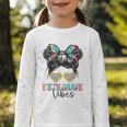 Fifth Grade Vibes Messy Hair Bun Girl Back To School 5th Graphic Toddler Long Sleeve Tee Fifth Grade Vibes Messy Hair Bun Girl Back To School 5th Graphic Toddler Long Sleeve Tee