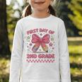 First Day Of 2nd Grade Coquette Back To School Girls Kids Graphic Toddler Long Sleeve Tee First Day Of 2nd Grade Coquette Back To School Girls Kids Graphic Toddler Long Sleeve Tee