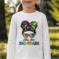 Girls Second Grade Back To School Cute Little Miss 2nd Grade Graphic Toddler Long Sleeve Tee