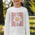 Groovy 4th Grade Back To School First Day Of Fourth Grade Graphic Toddler Long Sleeve Tee