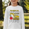 I'm Ready To Crush Pre-K Excavator Back To School Boys Graphic Toddler Long Sleeve Tee