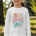 Is It June Yet Back To School Student Groovy Kids Premium Tri-Blend Graphic Toddler Long Sleeve Tee Is It June Yet Back To School Student Groovy Kids Premium Tri-Blend Graphic Toddler Long Sleeve Tee