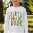 Kids First Day Of First Grade Dude 1st Grade Back To School Boys Graphic Toddler Long Sleeve Tee Kids First Day Of First Grade Dude 1st Grade Back To School Boys Graphic Toddler Long Sleeve Tee