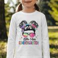 Little Miss Kindergarten Girls Kids Back To School Kinder Graphic Toddler Long Sleeve Tee