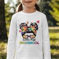 Little Miss Preschool Back To School Messy Kids Girls Graphic Toddler Long Sleeve Tee