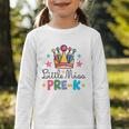 Miss Pre-K Pencils Crown Cute Back To School First Day Girls Graphic Toddler Long Sleeve Tee