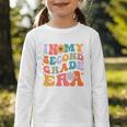 In My Second Grade Era Back To School Retro Groovy 2nd Grade Graphic Toddler Long Sleeve Tee