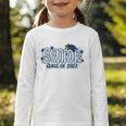 Senior 2027 Blue Girls Class Of 27 Back To School Graphic Toddler Long Sleeve Tee