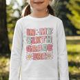 In My Sixth Grade Era Cute Groovy 6th Grade Back To School Graphic Toddler Long Sleeve Tee
