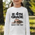 Sloth Is 4th Grade Ready For This Back To School Graphic Toddler Long Sleeve Tee Sloth Is 4th Grade Ready For This Back To School Graphic Toddler Long Sleeve Tee