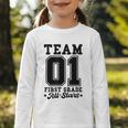 Team 1st Grade All-Stars Back To School Sports Jersey Graphic Toddler Long Sleeve Tee Team 1st Grade All-Stars Back To School Sports Jersey Graphic Toddler Long Sleeve Tee