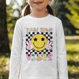 Third Grade Vibes Groovy Smile Face Back To School Girl Kid Graphic Toddler Long Sleeve Tee Third Grade Vibes Groovy Smile Face Back To School Girl Kid Graphic Toddler Long Sleeve Tee