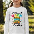 Welcome Back To School Outfit School Bus Driver Graphic Toddler Long Sleeve Tee Welcome Back To School Outfit School Bus Driver Graphic Toddler Long Sleeve Tee