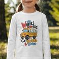 The Wheels On The Bus Toddler Kids Back To School Graphic Toddler Long Sleeve Tee The Wheels On The Bus Toddler Kids Back To School Graphic Toddler Long Sleeve Tee
