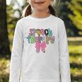 Women Speech Therapy Coquette Bow Pencil Back To School SLP Graphic Toddler Long Sleeve Tee Women Speech Therapy Coquette Bow Pencil Back To School SLP Graphic Toddler Long Sleeve Tee