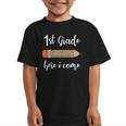 1st Grade Here I Come Leopard Pencil Back To School Student Graphic Kid T-Shirt 1st Grade Here I Come Leopard Pencil Back To School Student Graphic Kid T-Shirt