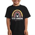 4th Grade Squad Rainbow Back To School Graphic Kid T-Shirt