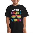 6th Grade Back To School Sunglasses Vibes Retro First Day Graphic Kid T-Shirt