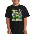 Back To School 1st First Grade Level Unlocked Gamer Kid Graphic Kid T-Shirt Back To School 1st First Grade Level Unlocked Gamer Kid Graphic Kid T-Shirt
