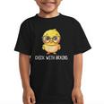 Back To School Chick With Brains Smart Intelligent Girls Graphic Kid T-Shirt Back To School Chick With Brains Smart Intelligent Girls Graphic Kid T-Shirt