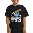 Back To School First Grade Sloth Hanging Out In 1st Grade Graphic Kid T-Shirt Back To School First Grade Sloth Hanging Out In 1st Grade Graphic Kid T-Shirt