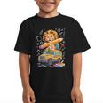 Back To School Lion School Bus 100 Days Of School Graphic Kid T-Shirt