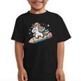 Back To School Unicorn Riding A Pencil Graphic Kid T-Shirt Back To School Unicorn Riding A Pencil Graphic Kid T-Shirt