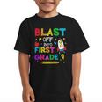 Blast Off Into First Grade Squad First Day Back To School Graphic Kid T-Shirt Blast Off Into First Grade Squad First Day Back To School Graphic Kid T-Shirt