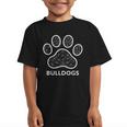 Bulldogs Tshirt Mascot Back To School Outfit Team Spirit Graphic Kid T-Shirt