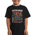 Cafeteria Manager School Cafeteria Crew Back To School Graphic Kid T-Shirt